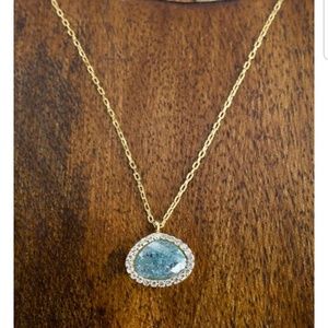 Native Gem Meditations Necklace Dusty Gray Quartz